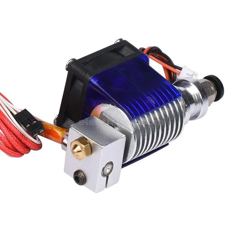 060f4b44b374b156efb1c7b47b4bcc74.jpg Long Distance Bowden V6 Metal Hotend Extruder 1.75mm with Cooling Fan for 3D Printer