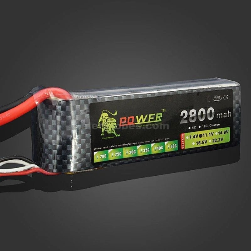 1-4.jpg 2800mAh 11.1V 3S 25C Lipo Battery for RC Drone - Image 2