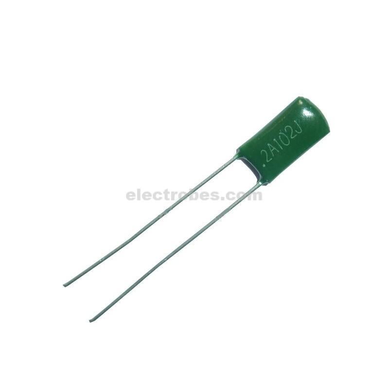 102J-100V.jpg 1nF 102J 100V Polyester Film Capacitor
