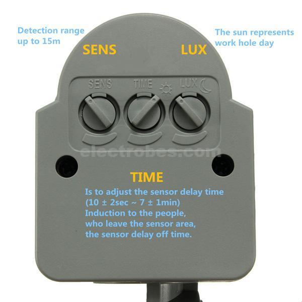 11-1.jpg DC 12V Human Infrared Sensor Switch Light Sensor Infrared PIR Motion Sensor Switch 180 Degree - Image 4
