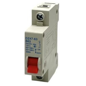 MCB 63A 125V DC DIN Rail Circuit Breaker Safety Switch for E-bike
