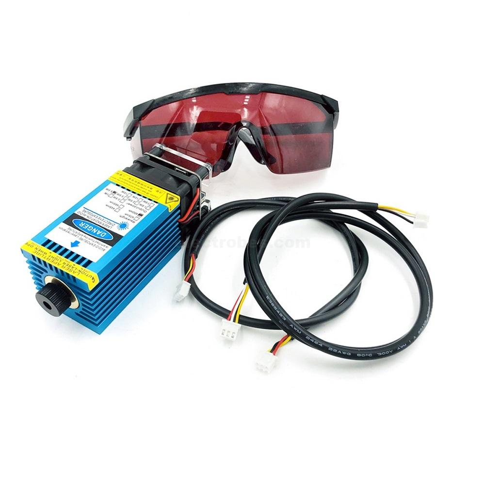 15W-450nm-40mm-Laser-Module-DIY-CNC-Engraver-fixed-focus-in-rawalpindi.jpg 20W 450nm 40mm Blue Fixed-focus Laser Module DIY Laser Engraver Machina Parts - Image 2