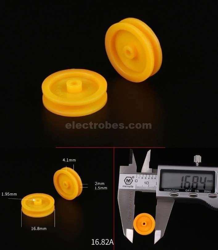 1682AP-Q72.jpg DIY F16.82A Single layer Pulley Gear Transmission Wheel