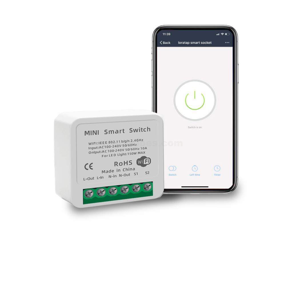 16A-Mini-Smart-WiFi-Switch-DIY-Switch-Supports-2-Way-Control-Smart-Home-Automation-Module-No-Hub-Required-Compatible-with-Alexa-Google-Home-Smart-Life-App.jpg 16A Wifi Smart Socket Plug EU Universal Smart Socket 2 Way Control - Image 3