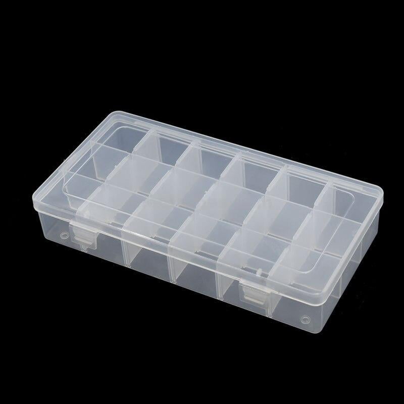 18-Grids-DIY-Tools-Packaging-Box-Portable-Electronic-Components-Screw-Removable-Storage-Screw-Jewelry-Tool-Case.jpg V275 18 Grids Portable Tool and Electronic Component Storage Box