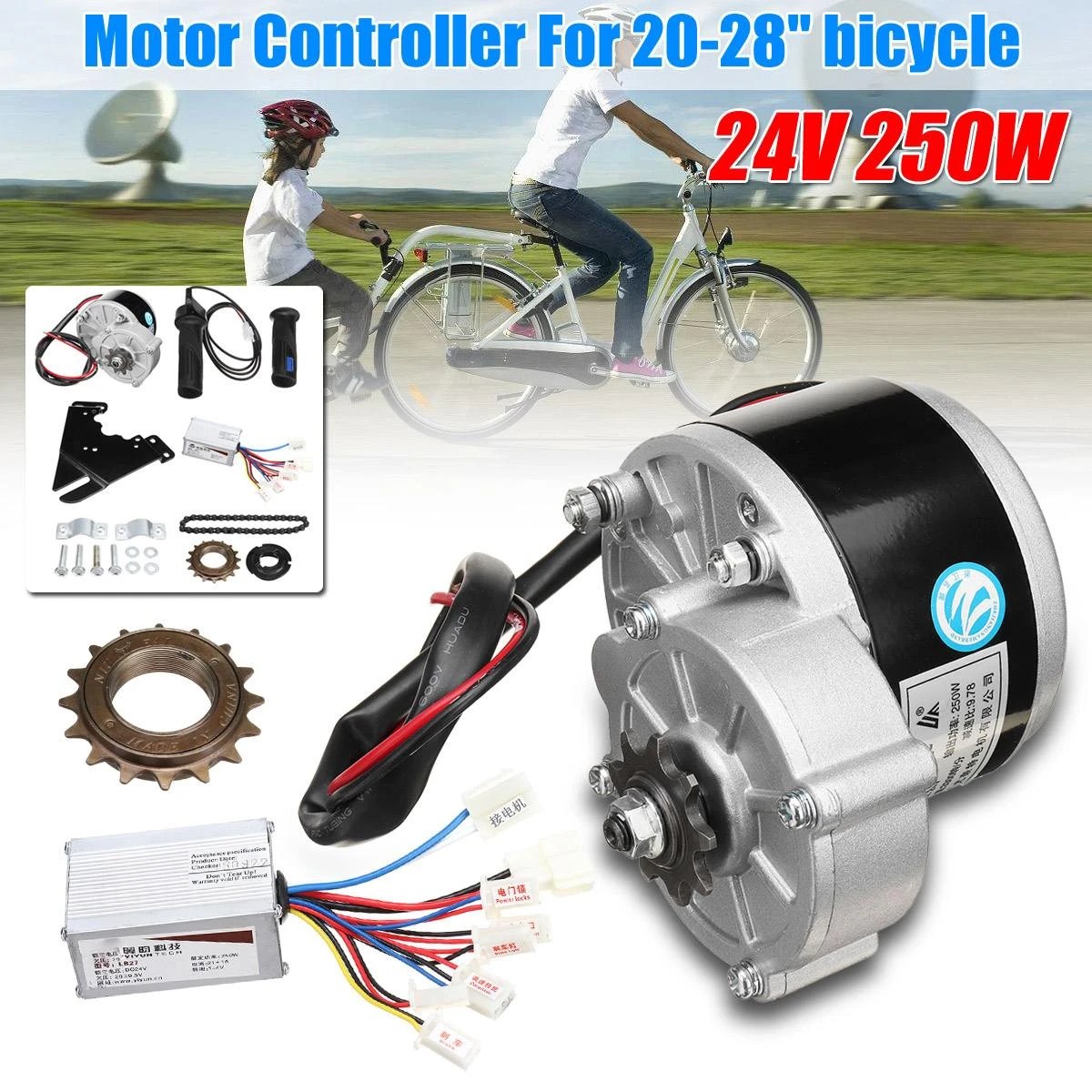 24V-250W-Motor-Controller-Electric-Bike-Kit-Electric-Bicycle-Conversion-Kit-For-20-28-Electric-Bicycle.jpg 24V 250W Motor Controller Electric Bike Kit Electric Bicycle Conversion Kit For 20-28″ Electric Bicycle - Image 2
