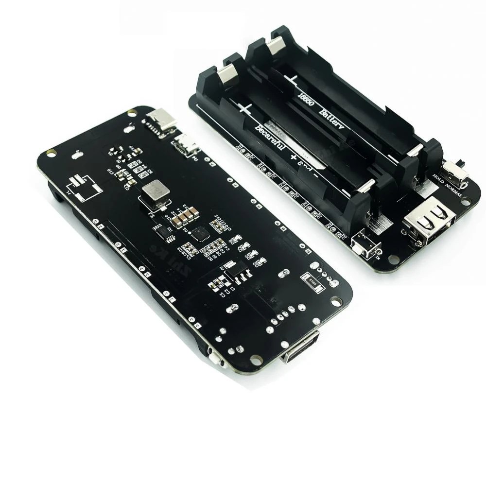 2x18650-lithium-battery-shiled-v8-mobile-power-expansion-board-module-5v-3A-3V-1A-micro-usb-port-at-best-price-in-pakistan-1.jpg 1865O Battery Holder Double Li-ion V8 Battery Shield Micro USB Type C USB Charging Ports - Image 5
