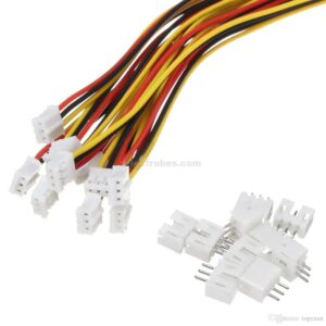 2.54mm 3-Pins Male connector with Female Plugs