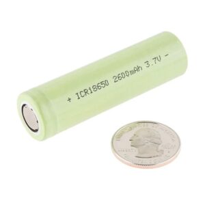 3.7V 2600mAh Rechargeable 18650 Li-Ion Battery Cell – New