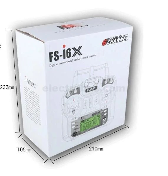 341692491-1.jpg Flysky FS-i6X 10CH Transmitter 2.4GHz AFHDS 2A RC Transmitter With FS-iA10B i-Bus Receiver - Image 3