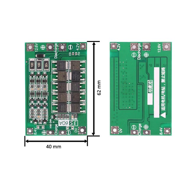 3S_60A_Li-ion_18650-batteries-charging-Protection_Board_BMS-in-pakistan.jpg 3S 60A 12.6V Cell 18650 Li-ion Lithium Battery Charging BMS Board Balanced Charging Module - Image 4