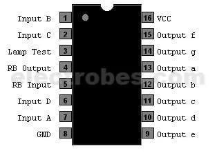 47b-1.jpg 74LS47 BCD to 7-segment Decoder 16 pin DIP Driver IC - Image 3