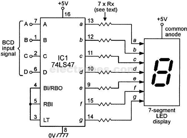 47c.jpg 74LS47 BCD to 7-segment Decoder 16 pin DIP Driver IC - Image 4
