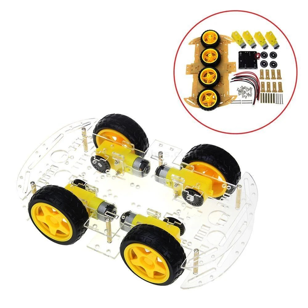 4wd-smart-robot-car-chassis-kit-with-4-tt-gear-motors-wheels-encoders-and-accessories-in-pakistan.jpg Arduino 4WD Smart Robotics Robot Car Chassis Kit with DC Motor Set - Image 5