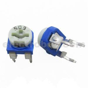 50K Ohm 503 Horizontal Type Trimpot Potentiometer / Variable Resistor