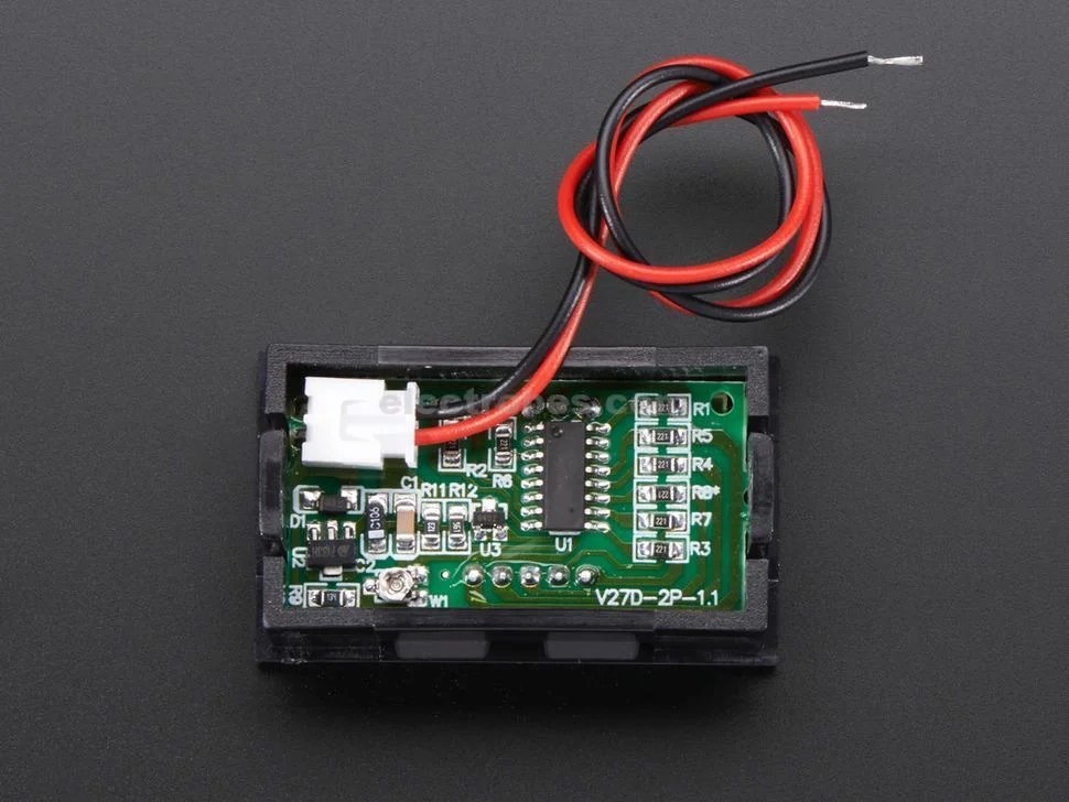575-02.jpg 0-100V DC Panel Mount Digital Voltmeter 4.5V-35V DC Input – 2 Wire - Image 2