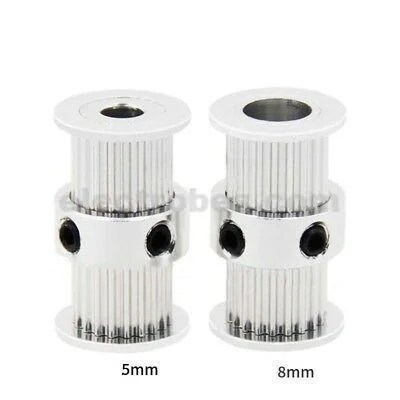 5mm-8mm-Double-Head-Timing-Pulley-20-_1.jpg 3D Printer GT2 Double Heads Timing Pulley 20 Teeth Belt CNC - Image 3