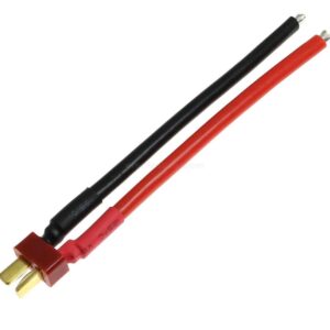 Deans T-Plug Battery Extension Male Cable Adapter 10cm Awg14 Connecting Wire