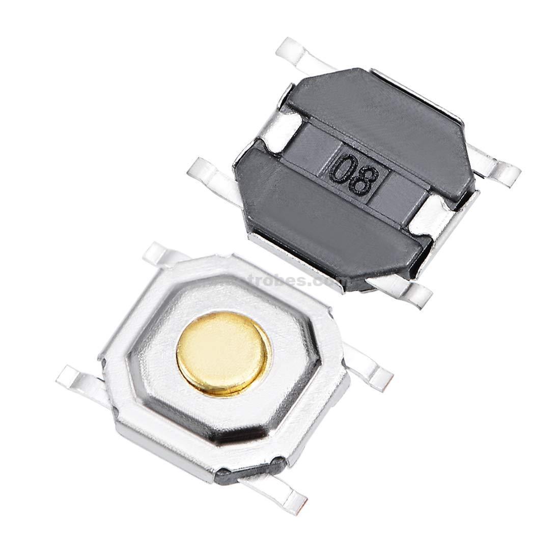 61avhx8uclL._SL1100_.jpg 5x5x1.5mm Momentary Tactile PCB SMD Mount 4P Push Button