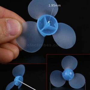 62mm Soft Blue Toy Fan Blade Propeller Three-blade Propeller Fan Blade