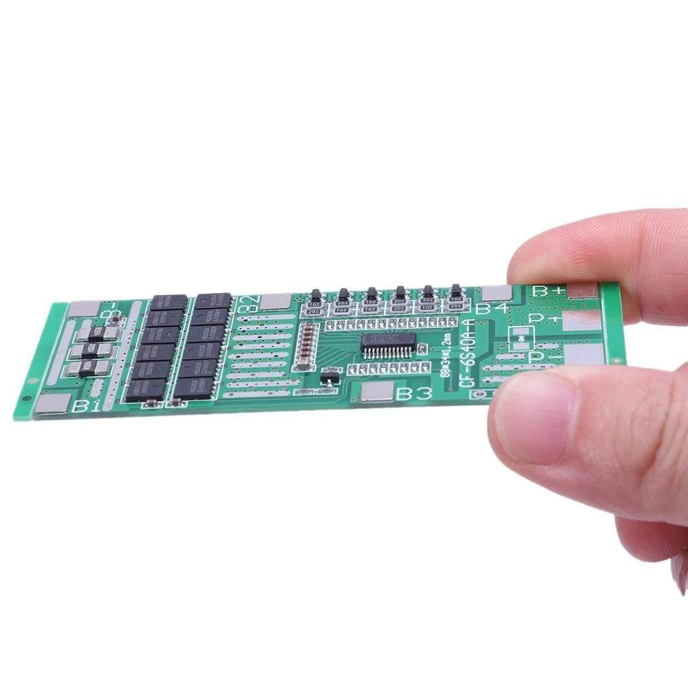 6s-22v-24v-40A-bms-lithium-batteyr-protection-board-charge-controller-and-balance-charging-board-in-pakistan-2.jpg 24V 6S 40A 18650 Li-Ion Lithium Battery Protection Board Solar Lighting BMS PCB with Balance Charging for E-bike Scooter - Image 2