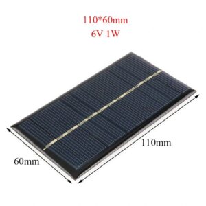 6V 1.1W Mini Solar Panel for Lipo Battery Charging