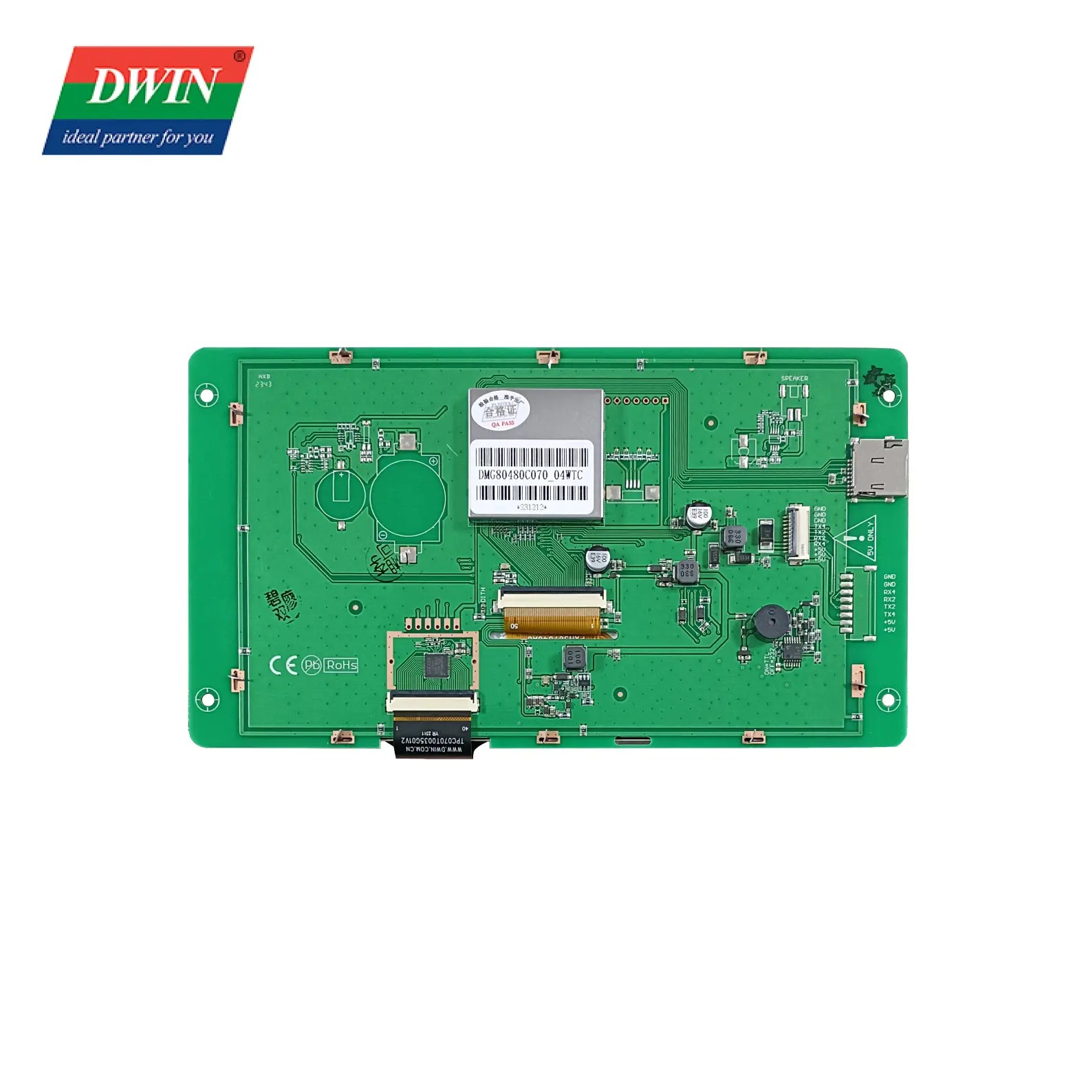 7-Inch-HMI-LCD-Module-DMG80480C070_03W-Commercial-Grade-UART-interface-touch-screen-display-in-Pakistan.jpg 7 Inch HMI LCD Display Touch Panel DMG80480C070_04WTC (Commercial grade) - Image 2