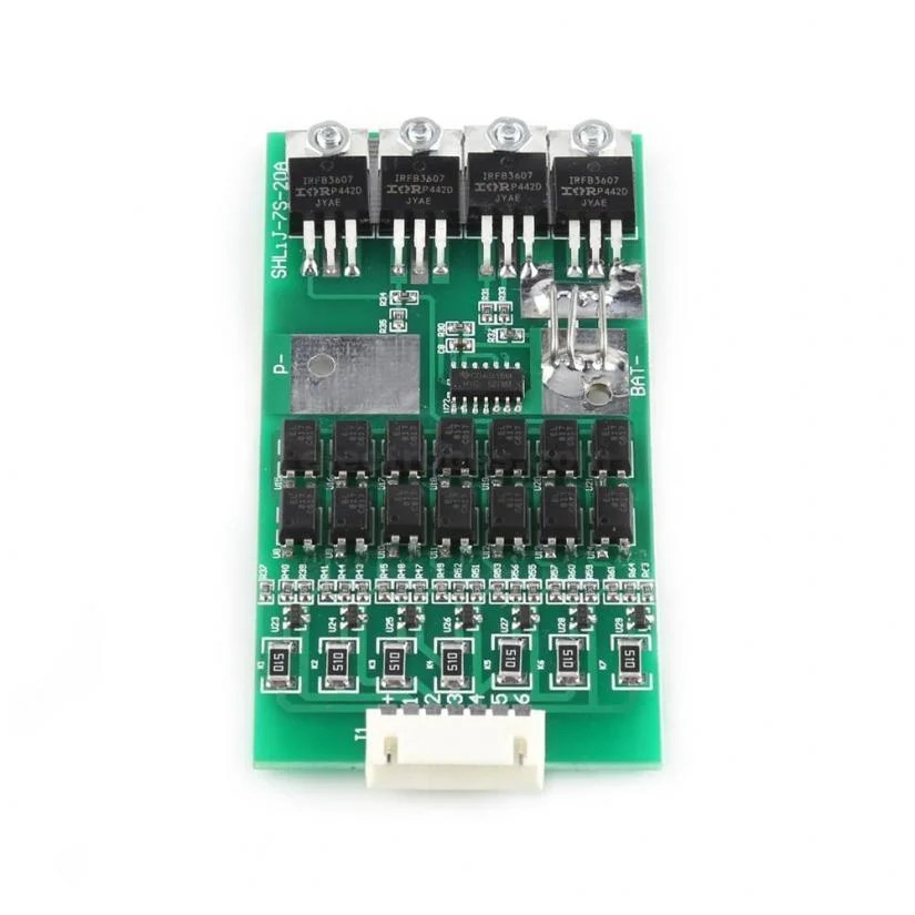 7s_20A_4v_18650_Lithium_Lion_Battery_Charger_Protection_Board_BMS_PCB_With_Wire_In_Lahore_Islamabad_Karachi_Faislabad_Pakistan-5.jpg 7S 20A 24V Li-ion Lithium 18650 Battery BMS Packs PCB Protection Board With Matching Cable Automatic Protection Function - Image 2