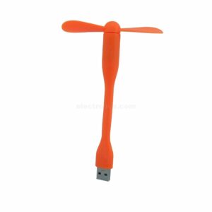 USB Flexible Mini Portable Adjustable Cooling Fan – Orange