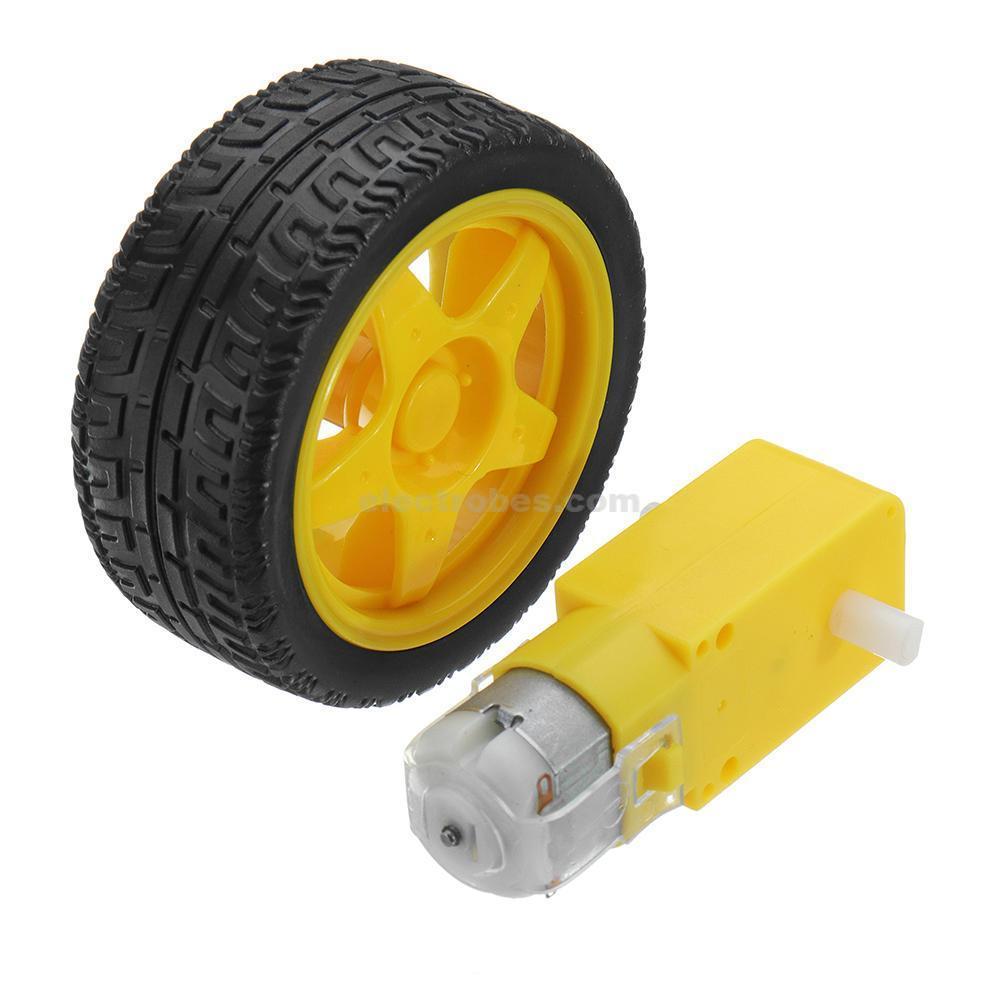 9a746ebf-6194-4f6f-8134-103ac8111f23.jpg Smart Robot Car Plastic Tyre Wheel + DC 3-6V TT Gear Motor Set