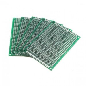8cm x 12cm Double Sided FR4 Fiber Glass Dotted Veroboard