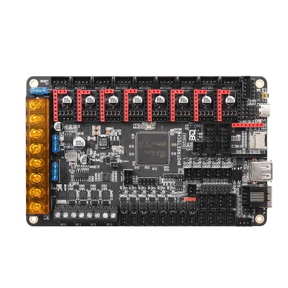 Bigtreetech-octopus-v1.1-32-bit-3d-printer-controller-with-8-slots-for-TMC2209-at-best-price-in-pakistan.jpg BIGTREETECH Octopus V1.1 Control Board 32bit Compatible TFT Series Screen, Support DIY Klipper Firmware and Raspberry Pi Online Printing for Voron V2.4 Upgrade 3D Printer - Image 2
