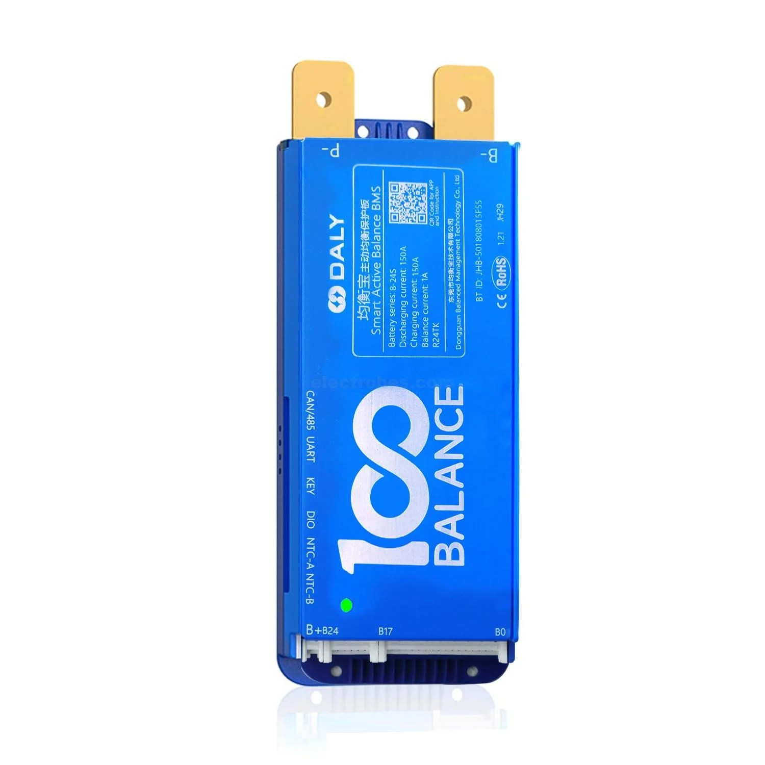 DALY-BMS-150A-8S-24S-24-72V-BMS-with-1A-Active-Balancer-and-Builtin-Bluetooth-for-Lithium-ion-LFP-LTO-Battery-Pack-in-Pakistan.jpg DALY 150A 8S-24S Smart BMS with UART, RS485, CAN Port and 1A Active Balancer with Build-in Bluetooth