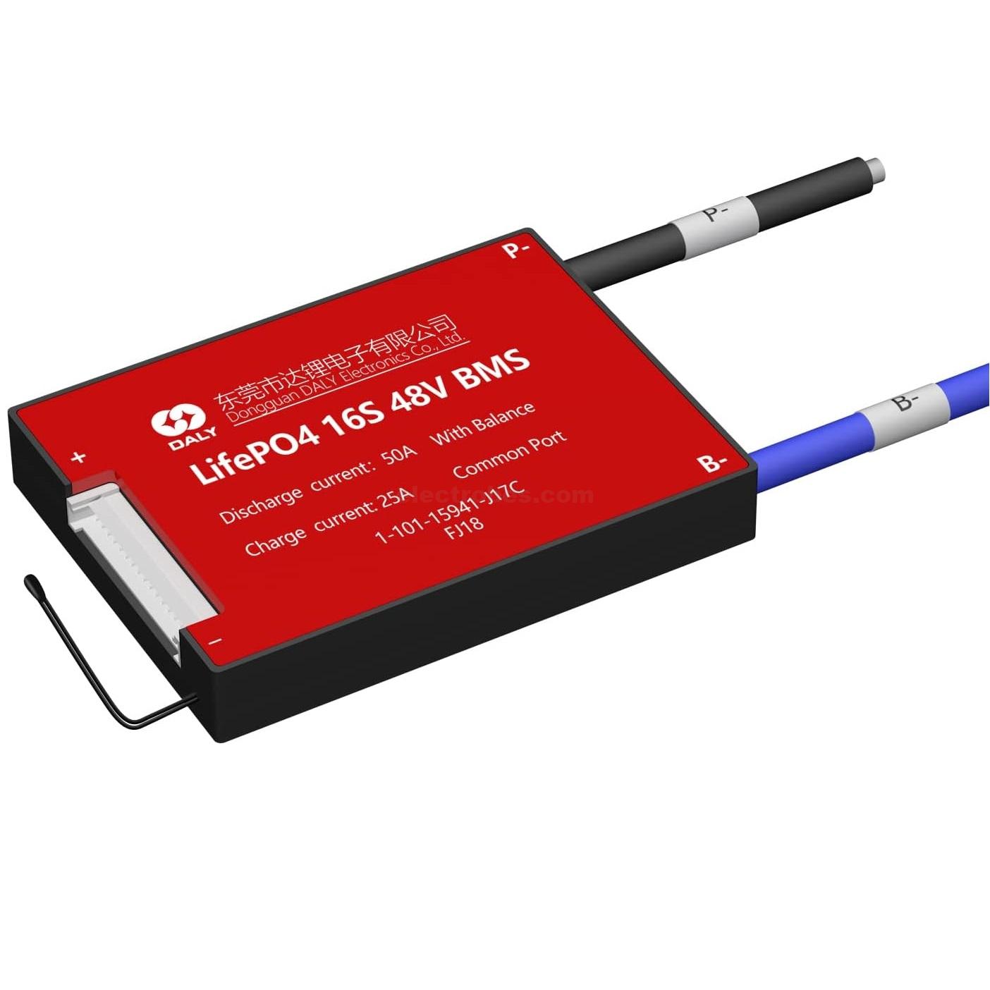 DALY-BMS-16S-48V-LifePO4-PCB-Protection-Board-with-Balance-Wire-and-Temperature-Sensor-for-LiFePO4-16-Cells-48V-Lithium-Battery-Pack-in-Pakistan.jpg DALY BMS LFP LifePo4 16S 48V 50A BMS Battery Management System for Lifepo4 Battery Pack Balanced Charging Board - Image 3