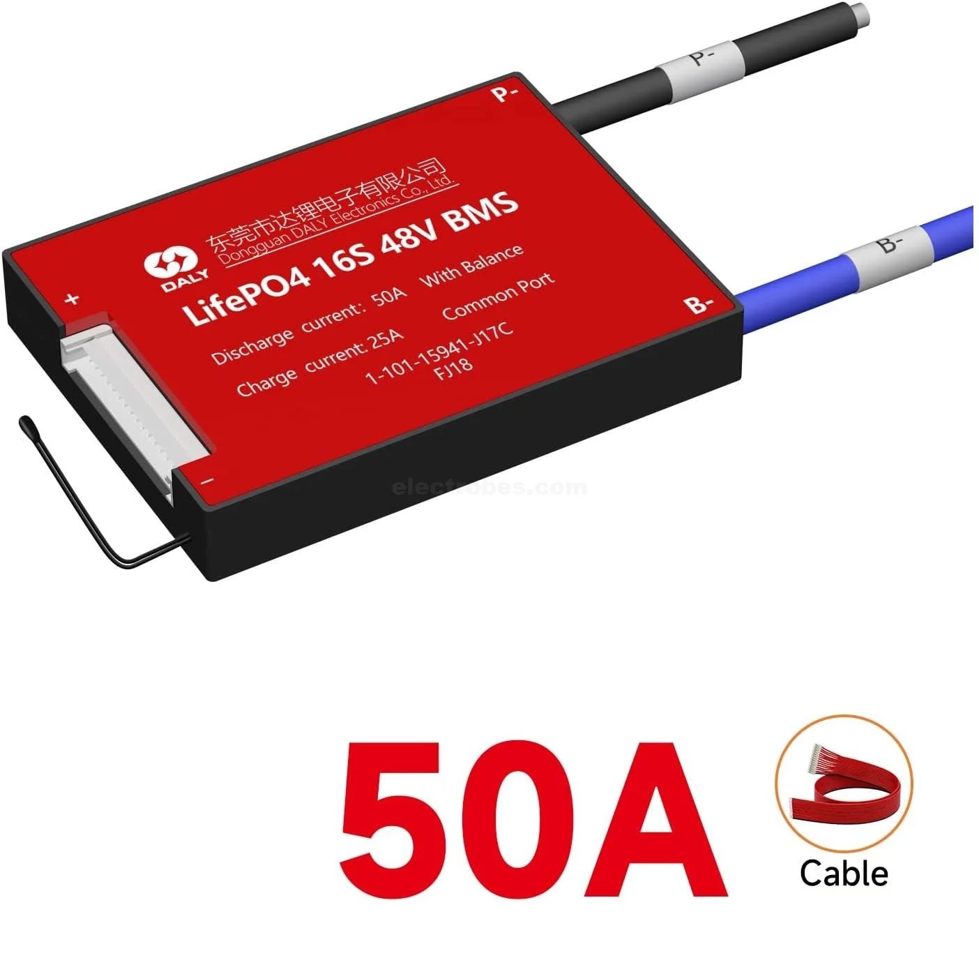 DALY-BMS-16S-48V-LifePO4-PCB-Protection-Board-with-Balance-Wire-and-Temperature-Sensor-for-LiFePO4-16-Cells-48V-Lithium-Battery-Pack.jpg DALY BMS LFP LifePo4 16S 48V 50A BMS Battery Management System for Lifepo4 Battery Pack Balanced Charging Board