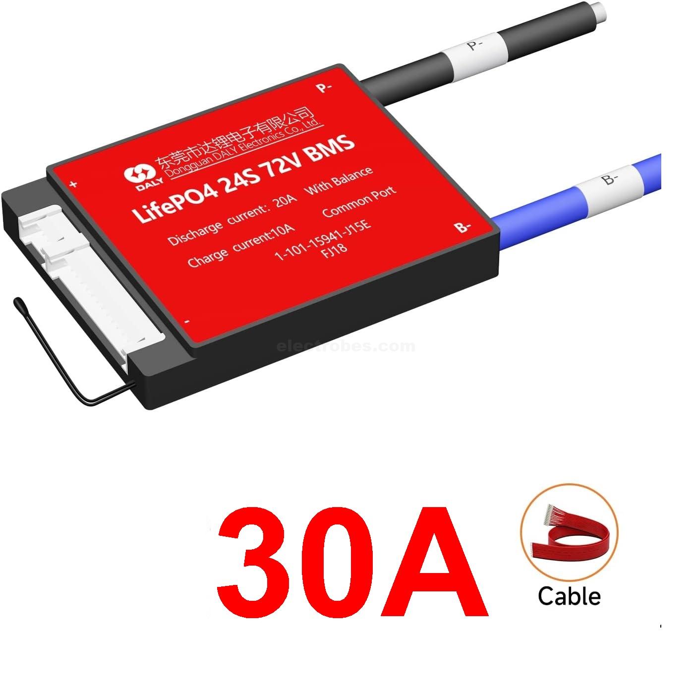 DALY-BMS-24S-72V-20A-LiFePO4-Battery-Protection-Module-PCB-Protection-Board-with-Balance-Leads-Wires-NTC-BMS-for-60V-Battery-Pack-in-Pakistan-1.jpg DALY BMS LFP LifePo4 24S 72V 30A BMS Battery Management System for Lifepo4 Battery Pack Balanced Charging Board