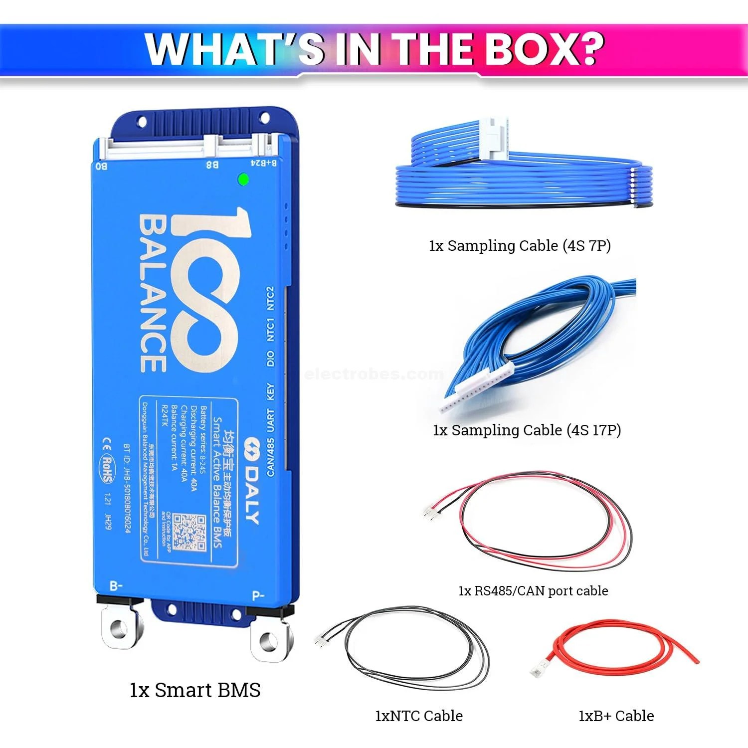 DALY-BMS-40A-8S-24S-24V-48V-60V-72V-BMS-with-1A-Active-Balancer-and-Builtin-Bluetooth-for-Lithium-LFP-LTO-Battery-Pack-in-Pakistan-1.jpg DALY 50A 8S-24S Smart BMS with UART, RS485, CAN Port and 1A Active Balancer with Build-in Bluetooth - Image 5