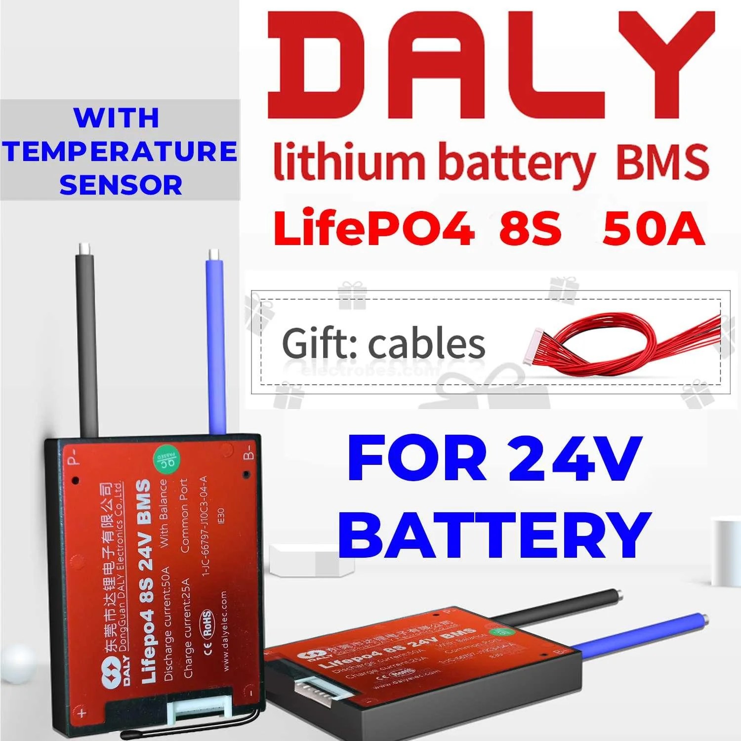 Daly-8s-24v-50A-BMS-with-NTC-protection-for-LFP-3.2V-Lifepo4-34V-battery-pack-in-Pakistan.jpg DALY BMS LFP LifePo4 8S 24V 50A BMS Battery Management System for Lifepo4 Battery Pack Balanced Charging Board - Image 4