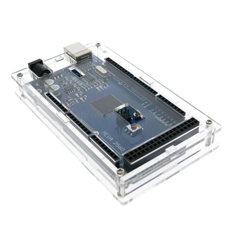 Electronics-Mega2560-Transparent-Acrylic-Box-Shell-Compatible-for-Arduino-Mega-2560-R3-Case.jpg Transparent Acrylic Case Shell For Arduino Mega R3 - Image 2