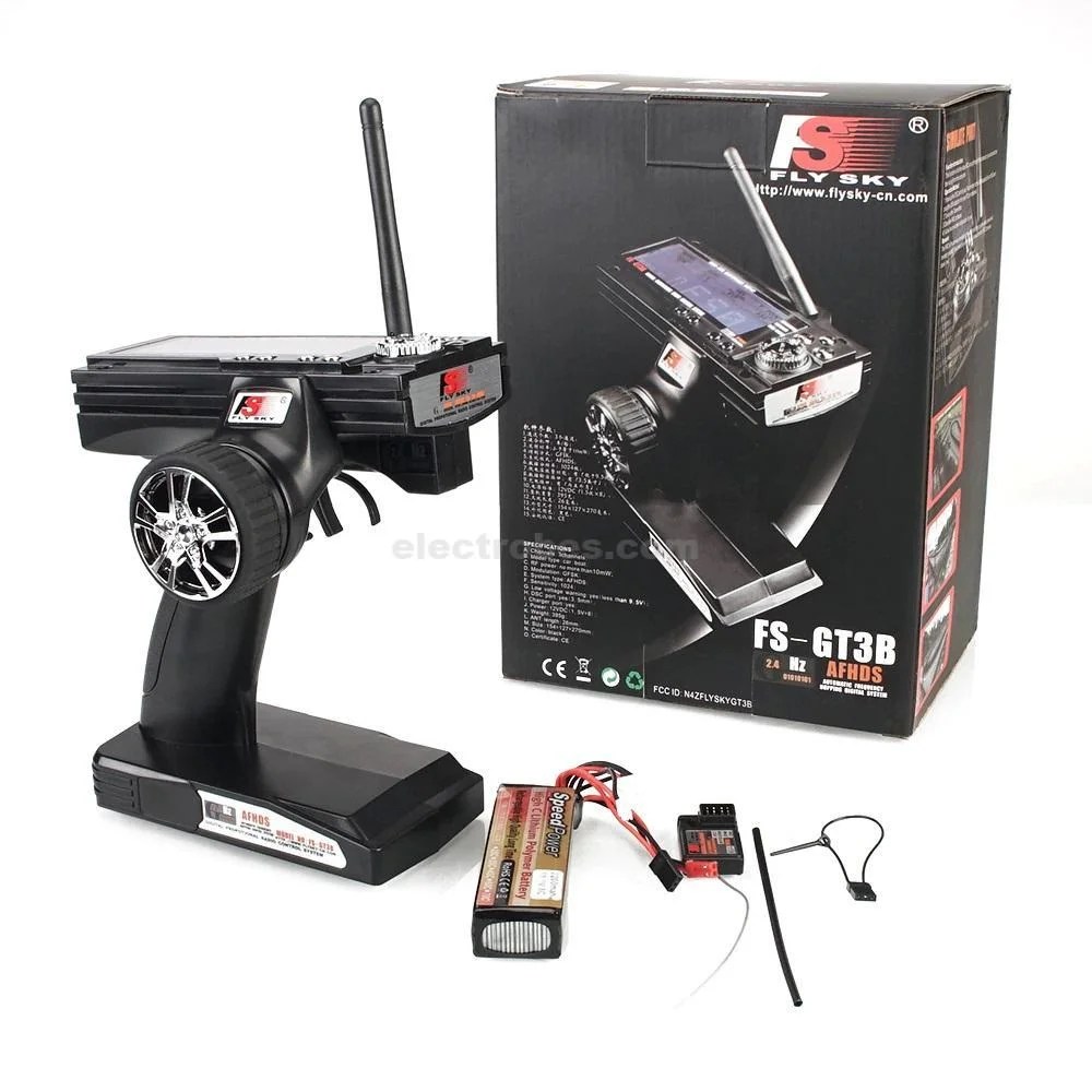 Flysky-FS-GT3B-FS-GT3B-2-4G-3ch-RC-System-Gun-remote-control-transmitter-receiver-For.jpg Flysky FS-GT3B 2.4GHz RC Remote Control 3CH Radio Model Transmitter & Receiver For Quadcopter – Black - Image 5