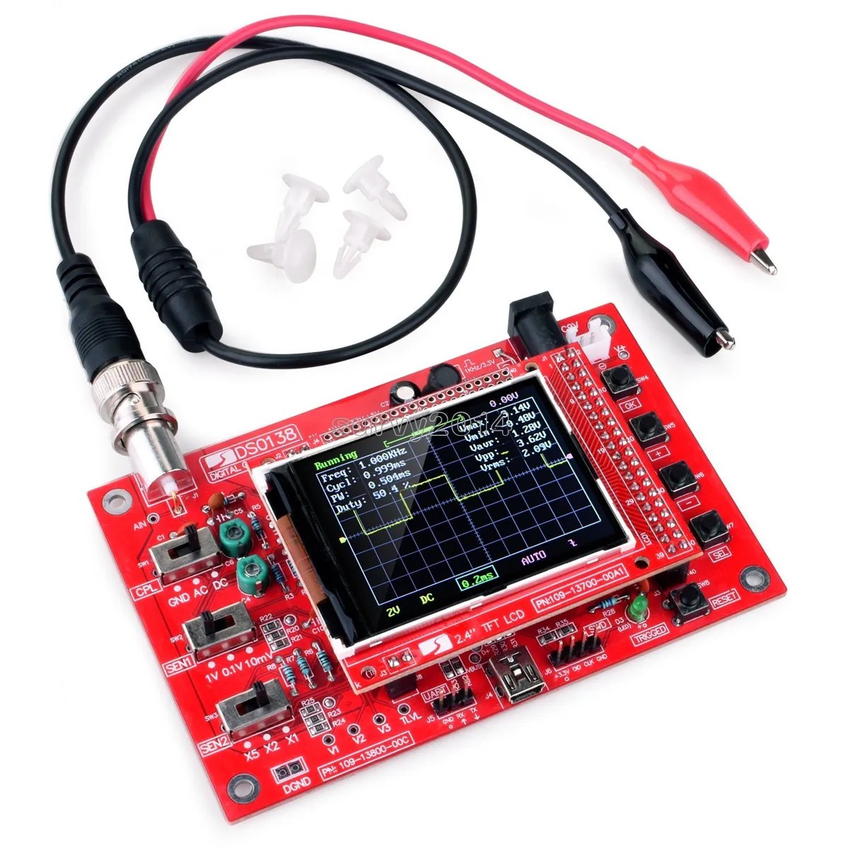 Fully-Welded-Assembled-DSO138-2.4-inch-TFT-Digital-Oscilloscope-1Msps-Probe-in-pakistan.jpg DSO138 Digital Mini Oscilloscope Module Fully Assembled