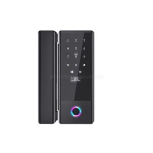 G10S Digital Smart Glass Door Automatic Lock with RFID, Pin, Key and Biometric Verification System for Home Office Security