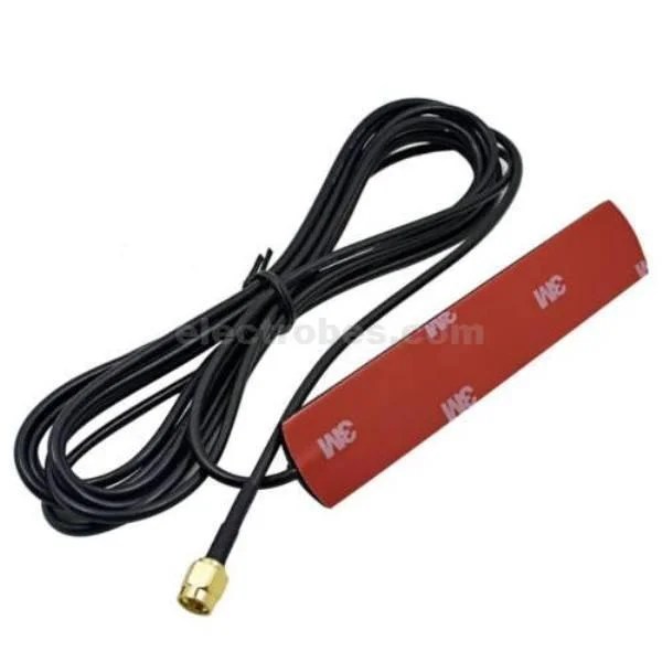 GSM-Antenna-SMA-Male-connector-Aerial-3-meters.jpg 3dBi 900/1800MHz SMA GSM Antenna For SIM800 / SIM900 GSM Module