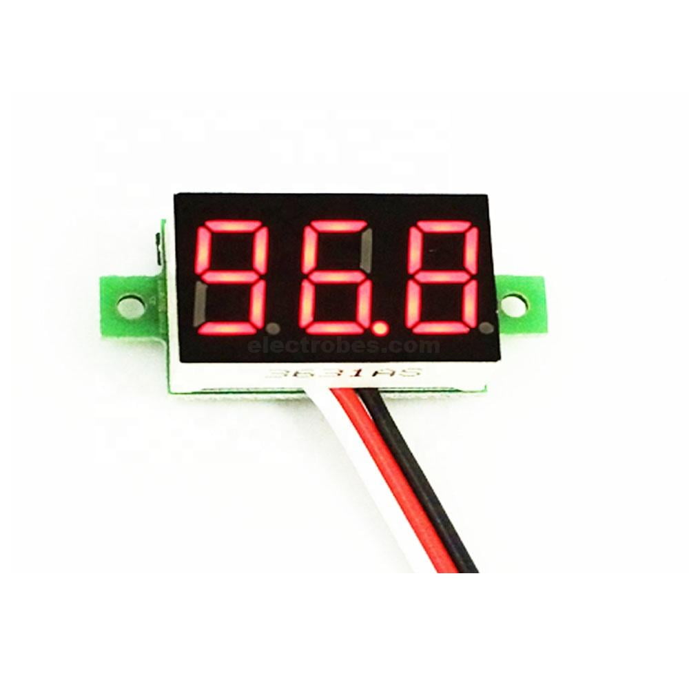 H9ef58f10ebc44e979f05e8d3c23e3ae5T.jpg DC 0-100V 3-Wire 0.28″ Voltmeter 3-Digit LED Display Panel Volt Meter Voltage Tester