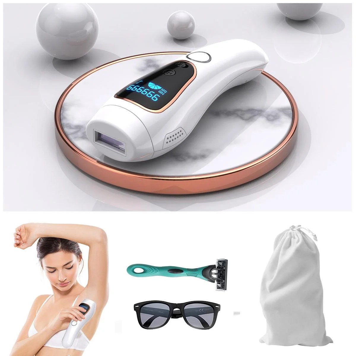Ipl-Laser-Hair-Removal-Epilator-Laser-Machine-Hair-Removal-Body-Face-Ipl-Hair-Removal-for-Home-in-Pakistan-4.jpg Laser Permanent Hair Removal for Women with 999,999 Flashes Painless IPL Hair Remover with 5 Energy Levels - Image 6
