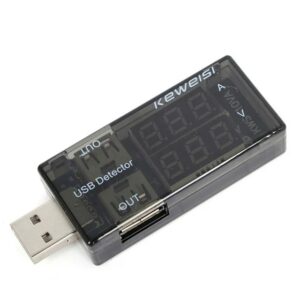 Keweisi USB Current Voltage Charging Detector Mobile Power Current and Voltmeter Ammeter Voltage USB Charger Tester Double Row
