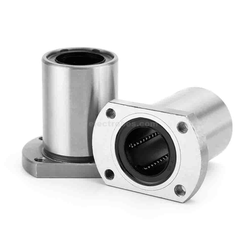 LMH04.jpg LMH8UU 8mm Flange Mounted Linear Bearing Motion Bushing Ball Bearing CNC 3D printer - Image 2