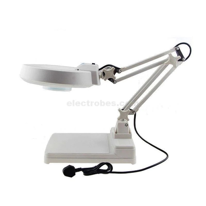 MAGNIFIER.jpg Lt-86C Magnifying Glass Desk Lamp 5x Magnification lamp with Large Glass 120mm Diameter - Image 4