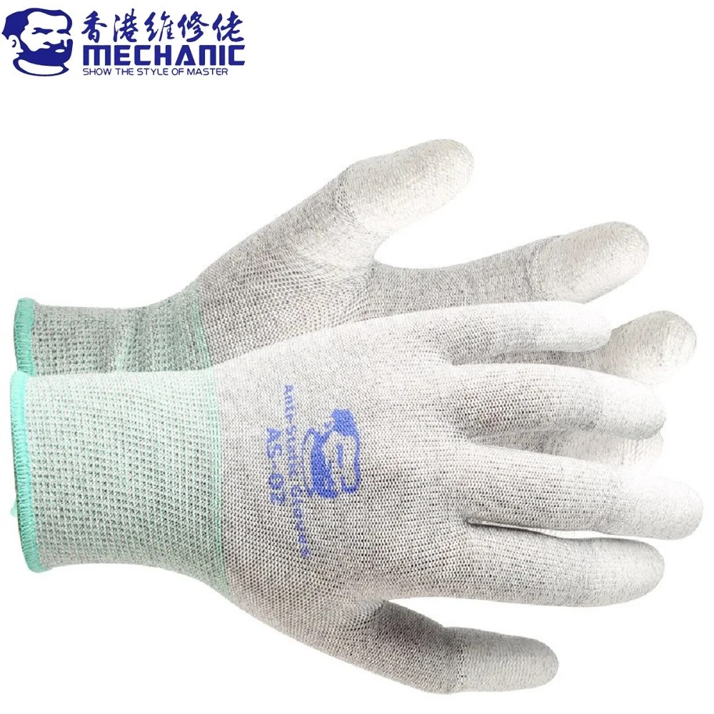 MECHANIC-AS02-Carbon-Fiber-Anti-static-Gloves-Elasticity-Non-Slip-PU-Coating-Layer-Protective-Glove-Electronic-safety-work-in-Pakistan.jpg Mechanic AS02 Carbon Fiber Anti-Static Gloves PU Coated Protective Layer Gloves - Image 2