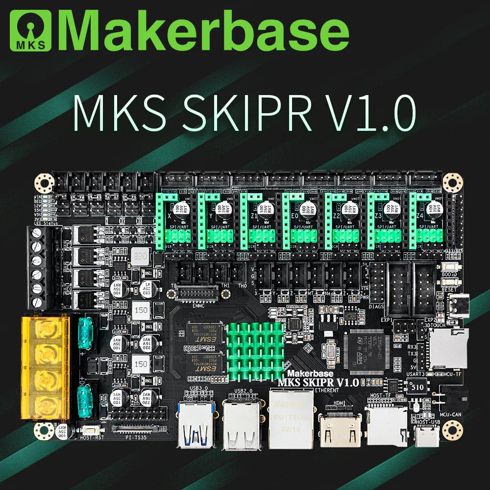 Makerbase-MKS-SKIPR-V1.0-Control-Board-MKS-PI-in-Pakistan.jpg Makerbase MKS SKIPR V1.0 32Bit Control Board All-in-one board for Klipper Firmware, Configurable for all 3D printers - Image 3